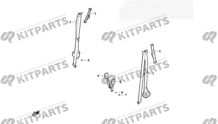 Передний ремень безопасности Haval