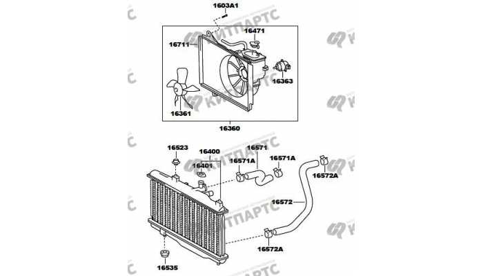 Радиатор охлаждения двигателя FAW Vita