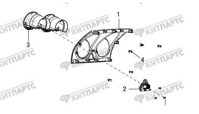 Накладка панели приборов верхняя центральная Great Wall Hover H3 New