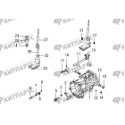 Картер задний, рычаг переключения передач